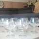 Lot 6 Verres Cognac/Cristal Arques. Model Fleury engraved with Wheat Ears.
