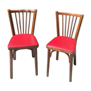 Lot de deux chaises baumann