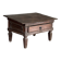 Petit écritoire table basse ancienne indonésienne en teck H33 40,5x55