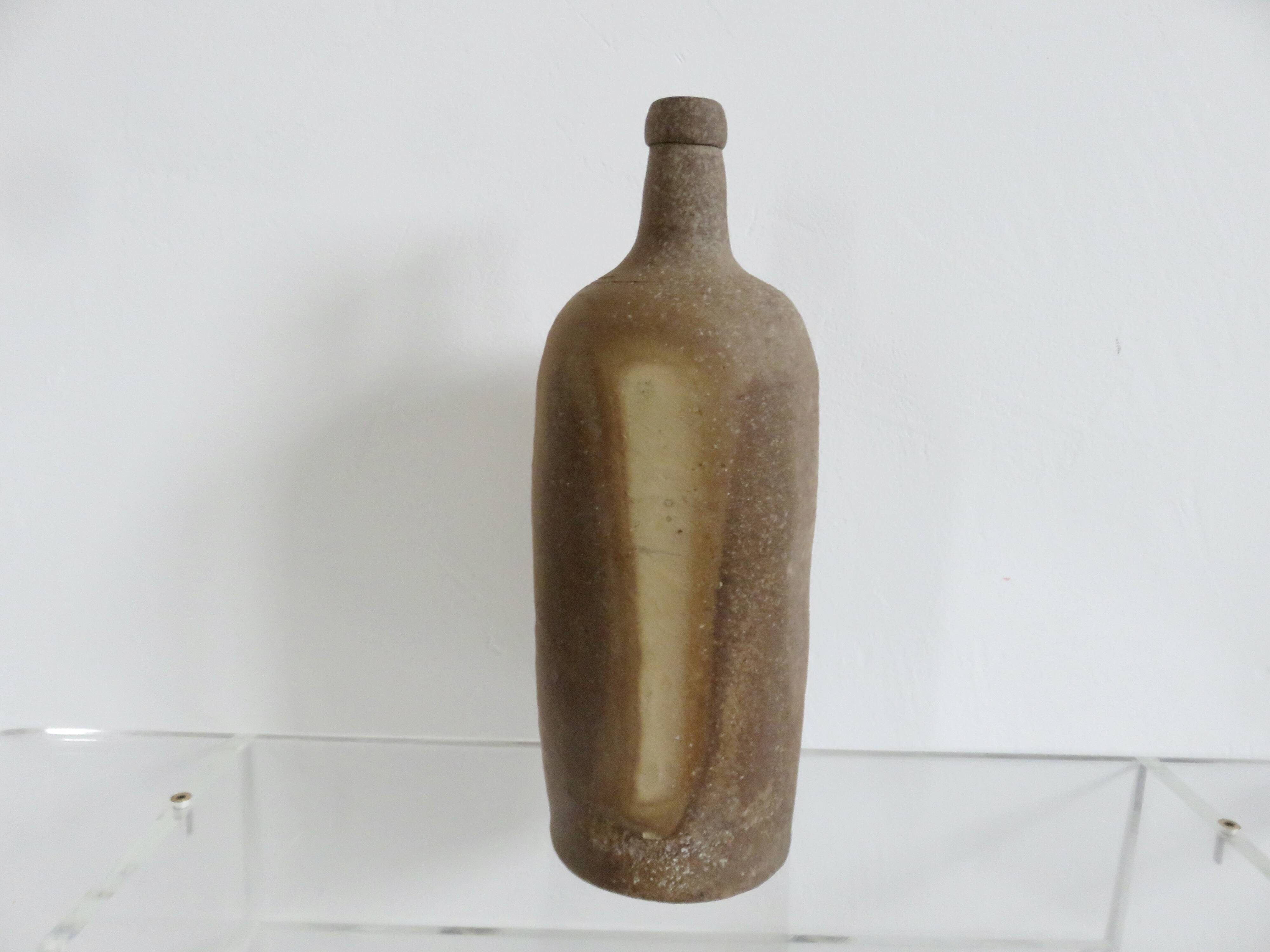 Large chamotte stoneware vase, 1970s