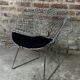 Diamond Bertoia armchair in chrome metal vintage 80