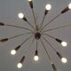 Large Italian Spider Ceiling Lamp, 1950s