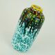 keramia iparművész budapest VASE - colorful drip glaze - hungarian ceramics