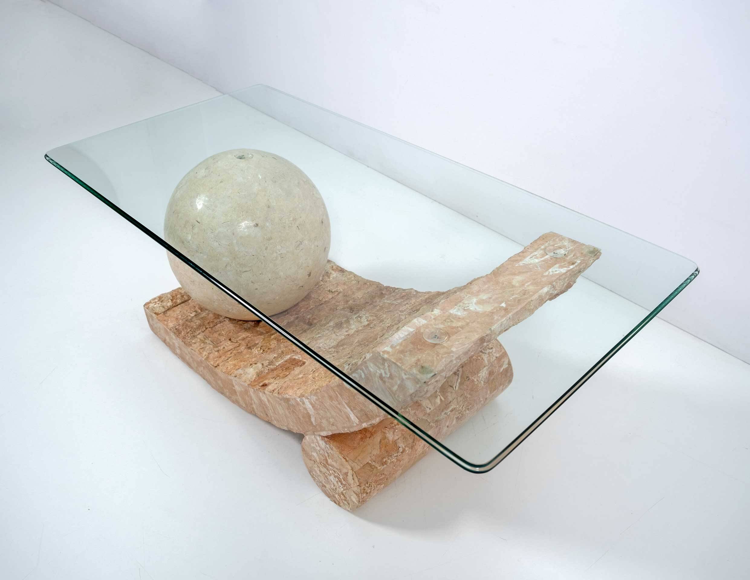 Mactan Stone Coffee Table by Magnussen Ponte, 1980s