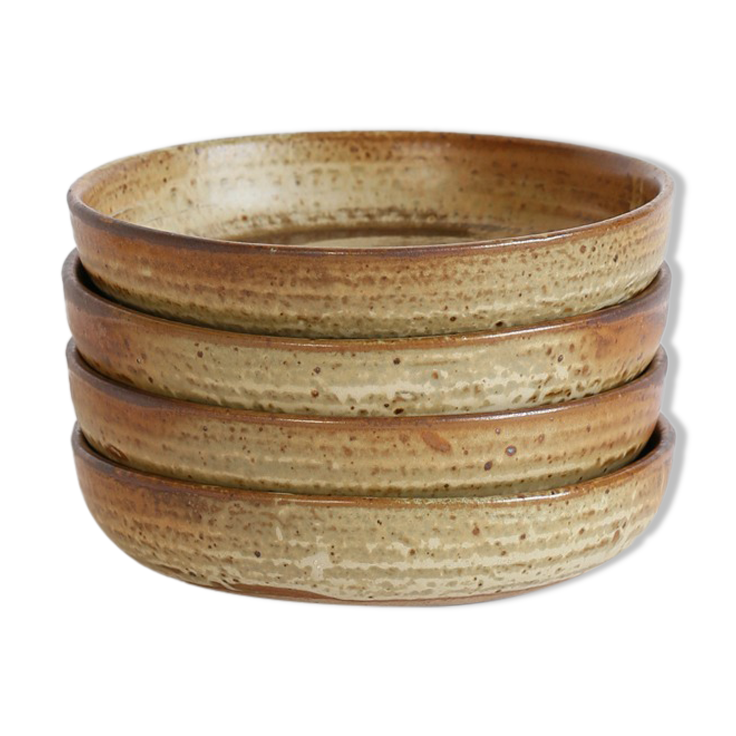 Set of 4 stoneware plates