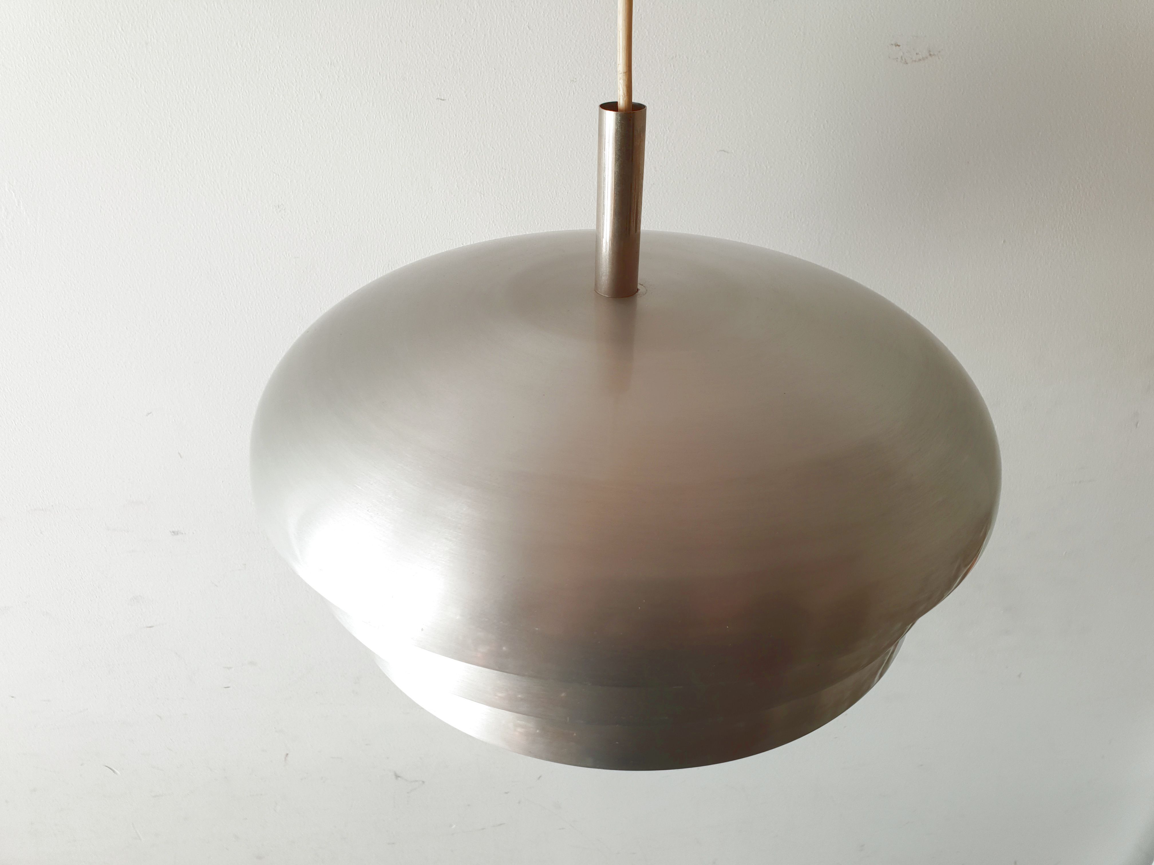 Scandinavian brushed steel hnaging 1960 vintage