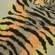Tapis tigre turc en laine noué à la main 141 cm x 188 cm