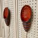 PAIR OF CERAMIC WALL LIGHTS SCANDINAVIAN DESIGN 1960.