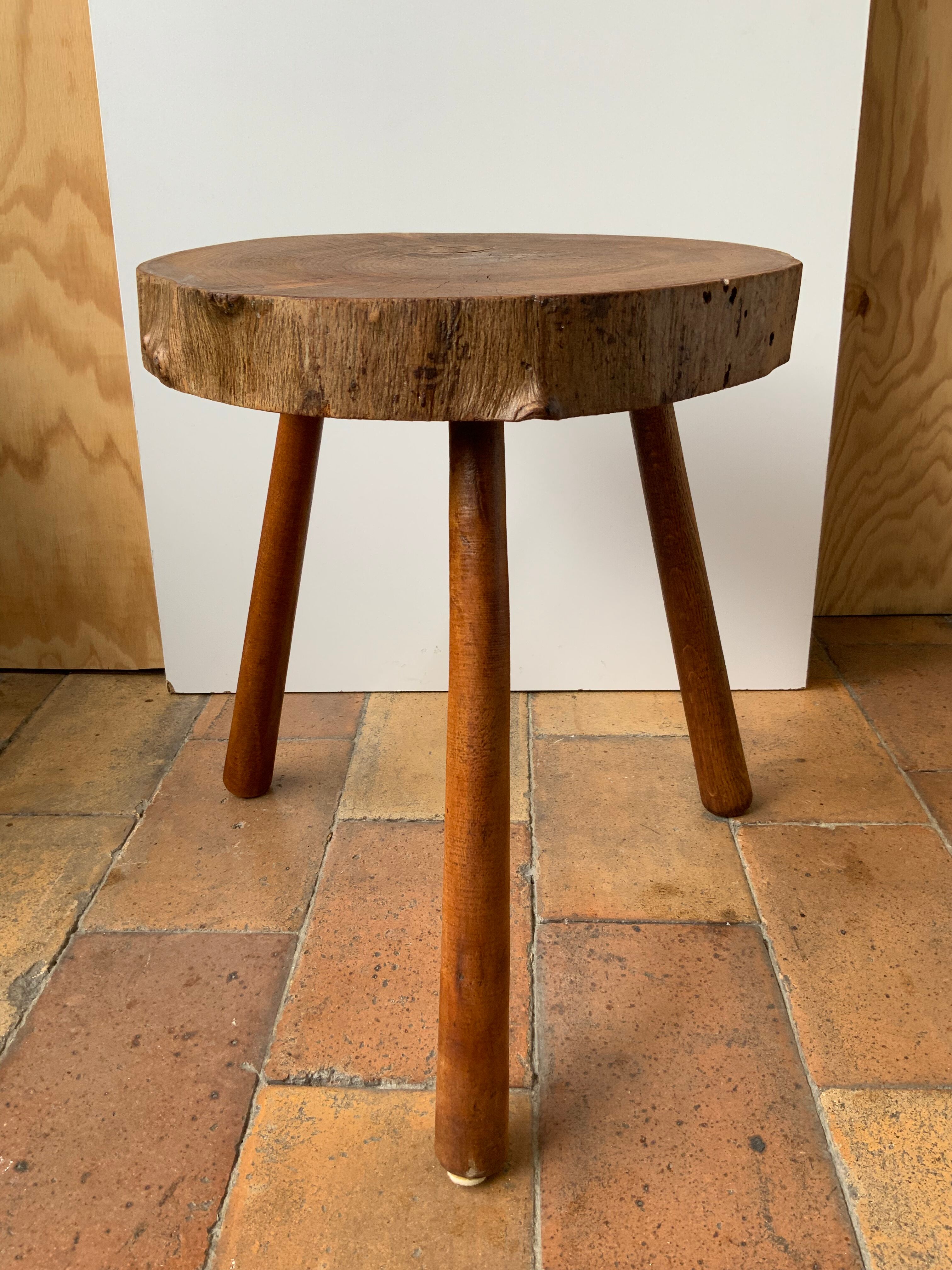 Brutalist tri-pod stool