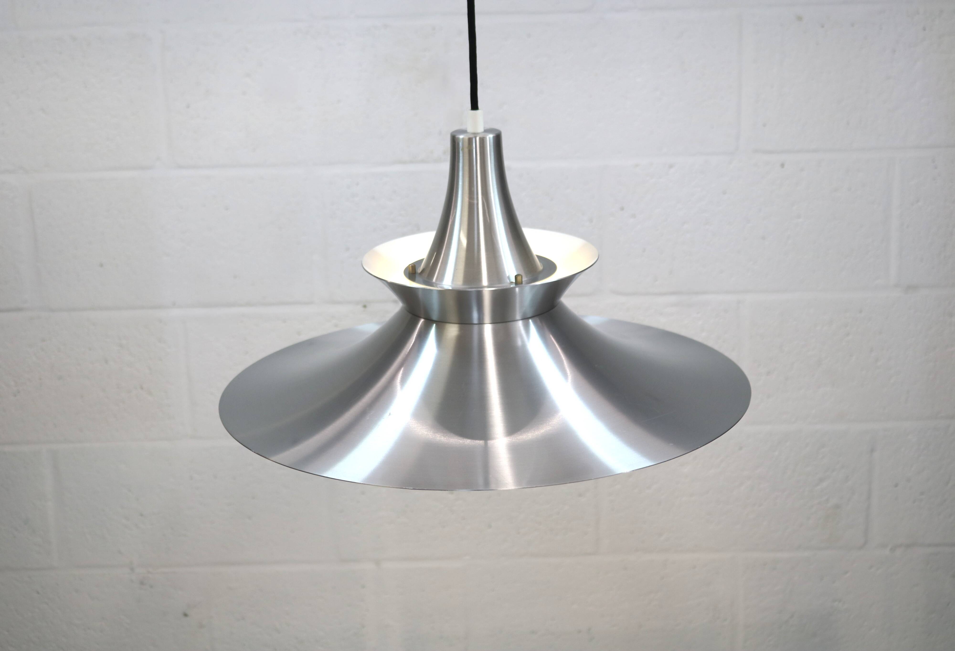 DANISH metallic pendant Lamp | 1970s Lamp | Scandinavian design | Midmod