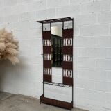 Paire de Vestiaires en rotin et métal