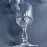 5 baccarat water glasses – art nouveau