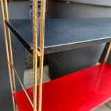 60's black and red String shelf