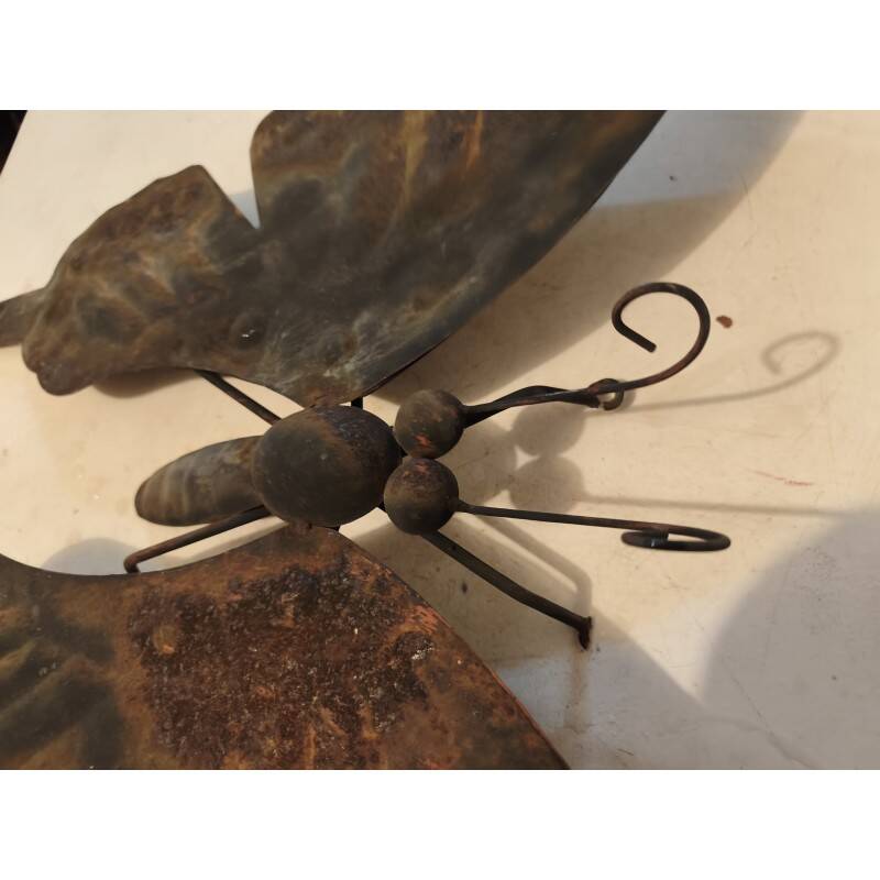 Sculpture en métal papillon