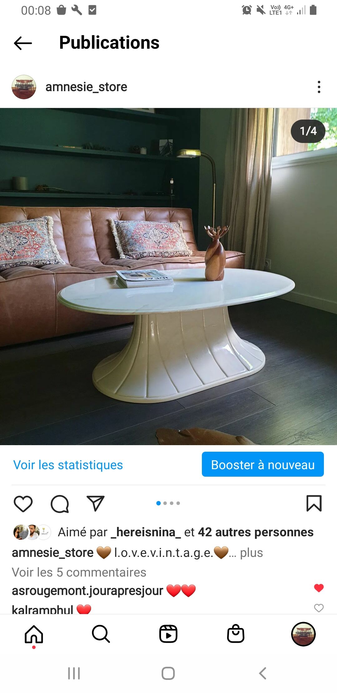 Vintage coffee table 80s