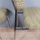 Pair of vintage chairs in fabrics and metal