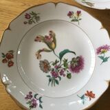 Hollow plates Lourioux Foecy bouquet of flowers