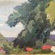 Tableau HST "Paysage à Jouy sur Eure" par Léon Gaudeaux (1893 / 1947)
