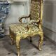 Remarkable small armchair in carved and gilded wood, Venice, early 18th century