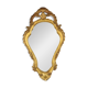 Mid Century Crested Mirror Classic Gold Mirror France