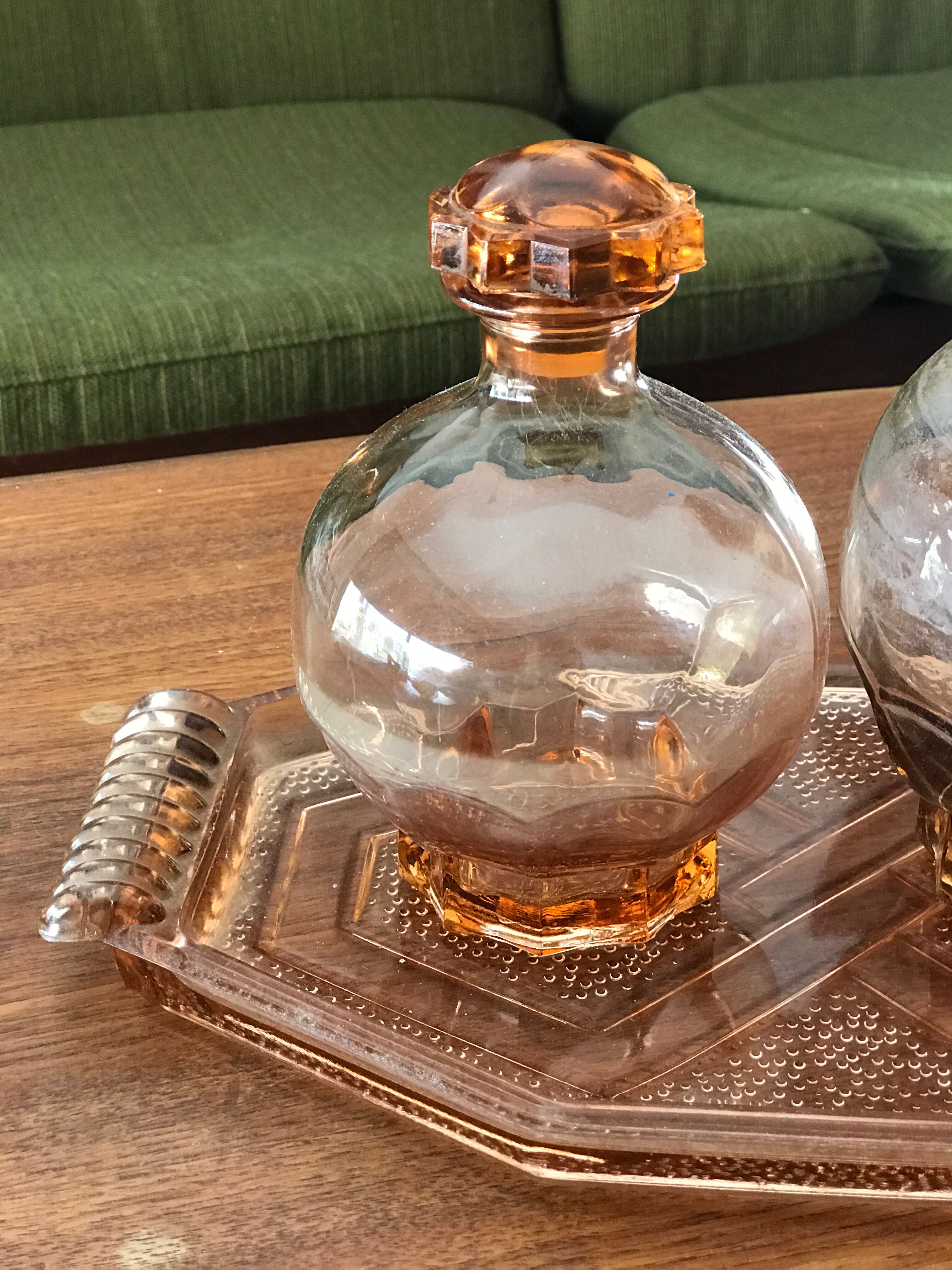 Ensemble vintage flacons rosé