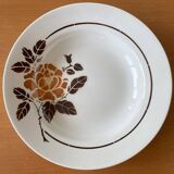 6 old earthenware soup plates from Saint-Amand (North)