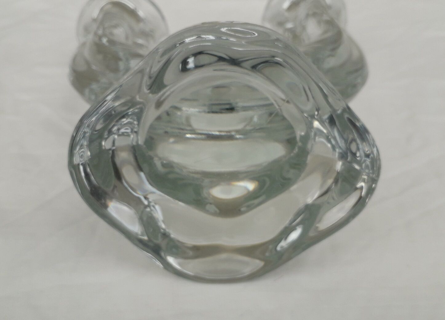 Paire de bougeoirs cristal