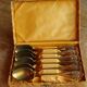 Vintage brass teaspoons