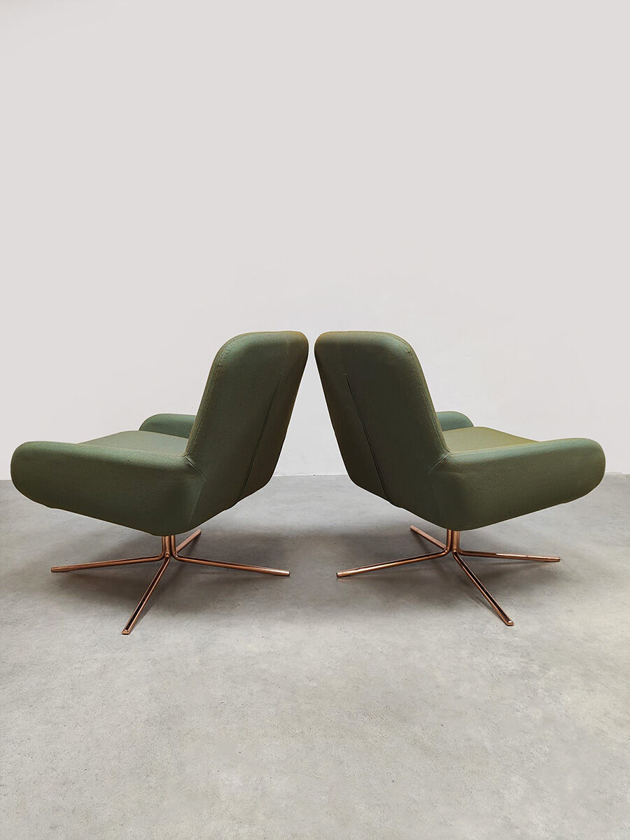 Danish design Coco swivel lounge chairs Busk & Hertzog