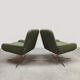 Danish design Coco swivel lounge chairs Busk & Hertzog