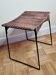Raoul Guys stool for Airborne in wicker and lacquered steel 50s
