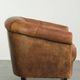 Vintage sheepskin clubchair in a beautiful cognac colour with a sturdy look