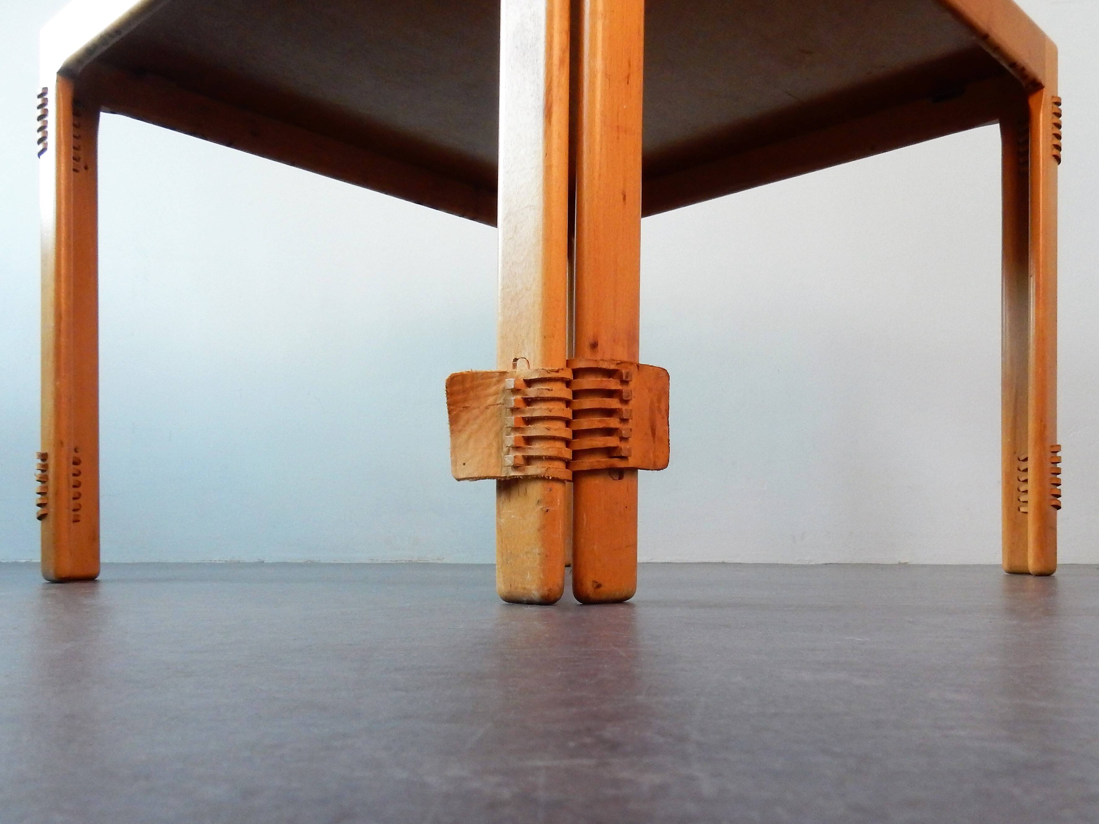 Vintage Danish Square Folding Coffee Table