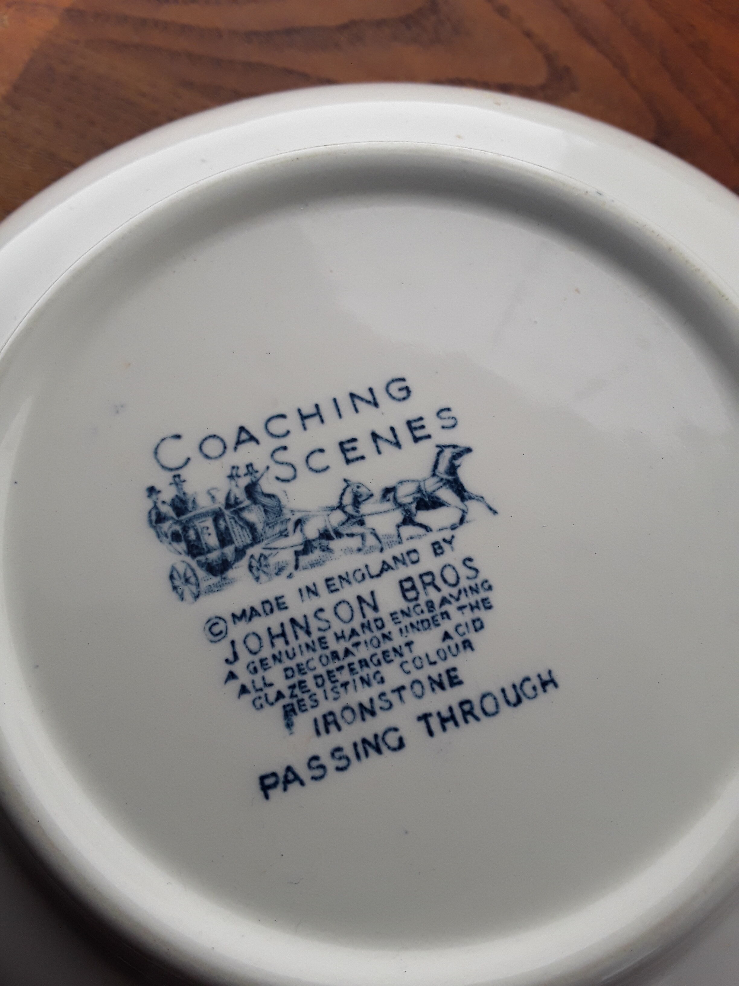 English faeble dessert service