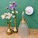 Vintage frosted glass tulip wall light