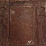 Brass fireplace plate