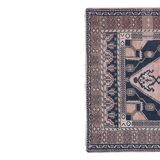 Tapis vintage turc de Oushak, tissé à la main 123x207 cm