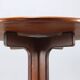 Vintage round table in exotic wood veneer, design, Italy, 1960s