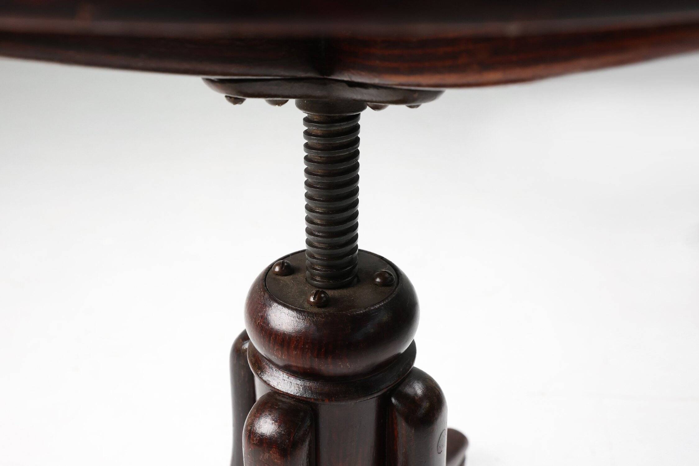 Austrian Piano Stool in Beech and Bentwood by Michael Thonet for Thonet, 18