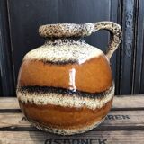 Rare Vintage West German Scheurich Pottery Ball Vase 484-21