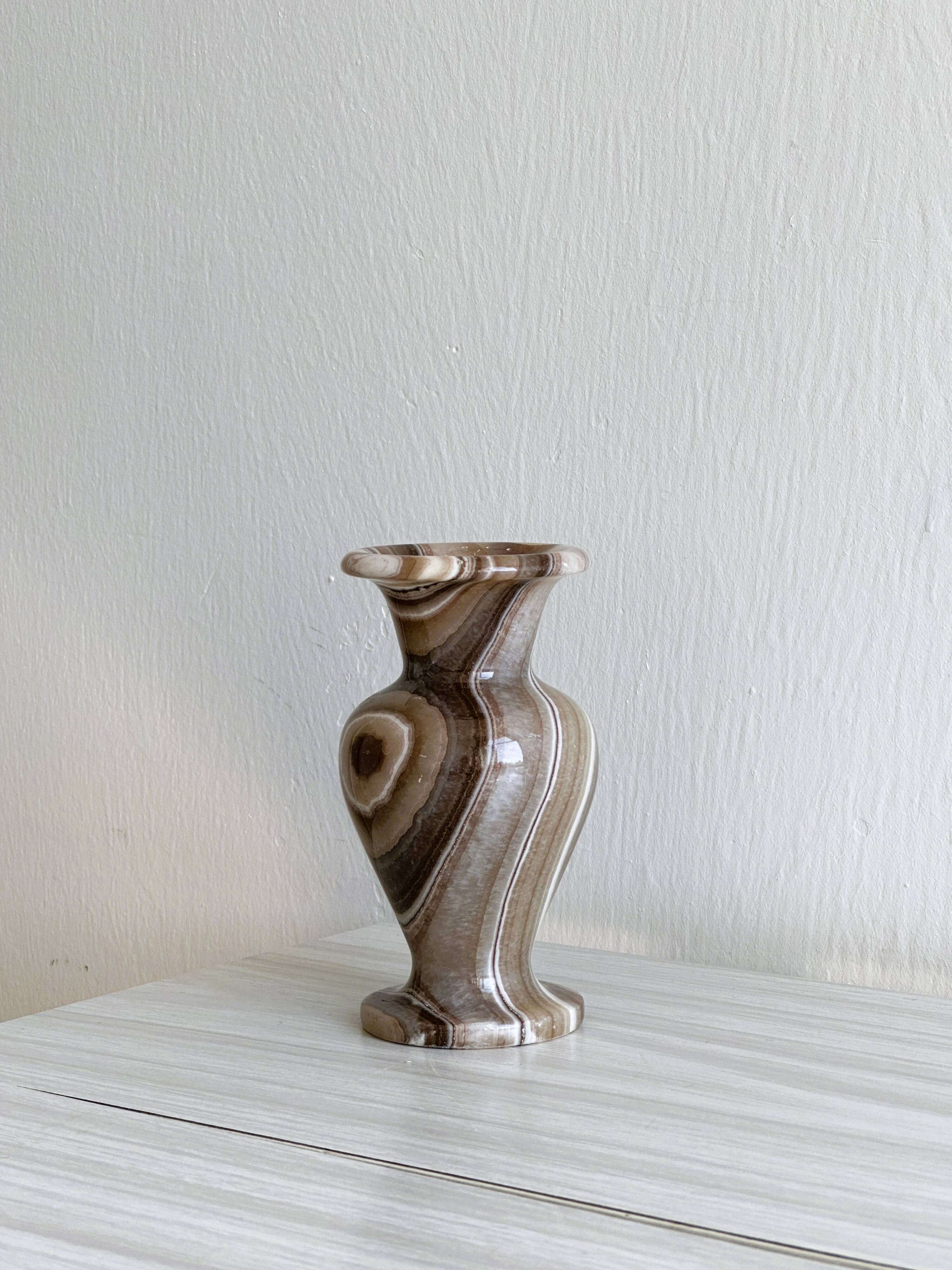Small natural stone vase
