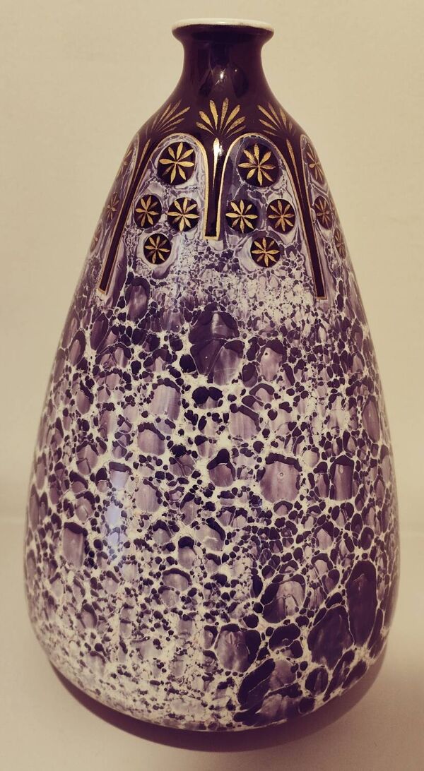 Vase en porcelaine Signé Hamage Moulin Loups