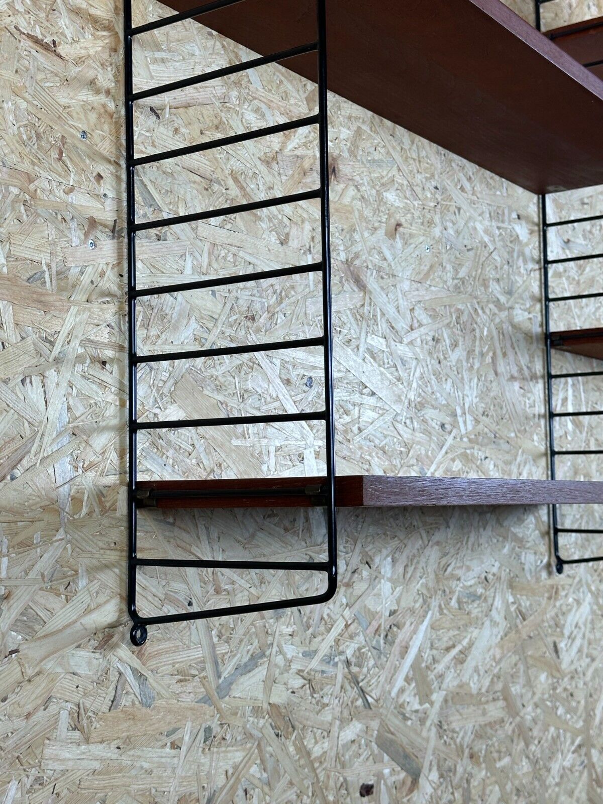 60s 70s teak string shelf module by Kajsa & Nils "Nisse" Strinning Sweden