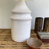 Ceramic lamp, fabric cable 2m, fabric shade