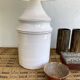 Ceramic lamp, fabric cable 2m, fabric shade