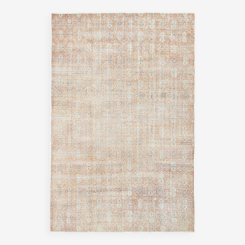 7x11 Muted Orange Classic Vintage Rug, 217x336Cm