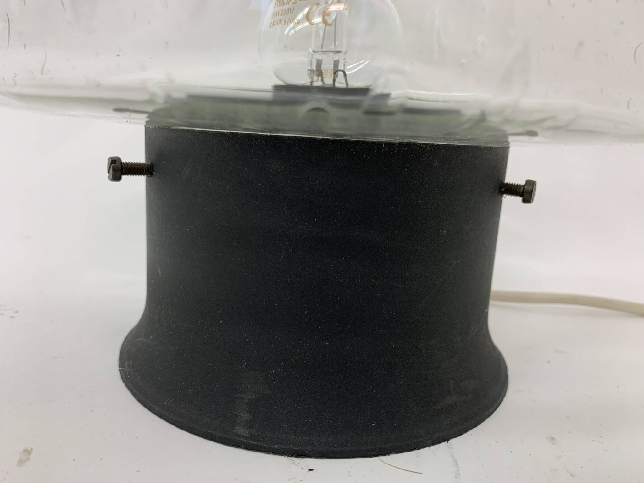 Plafonnier en verre design du milieu du siècle, années 1960