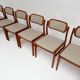 Set of 6 Danish design chairs by Johannes Andersen for Uldum, 1960s