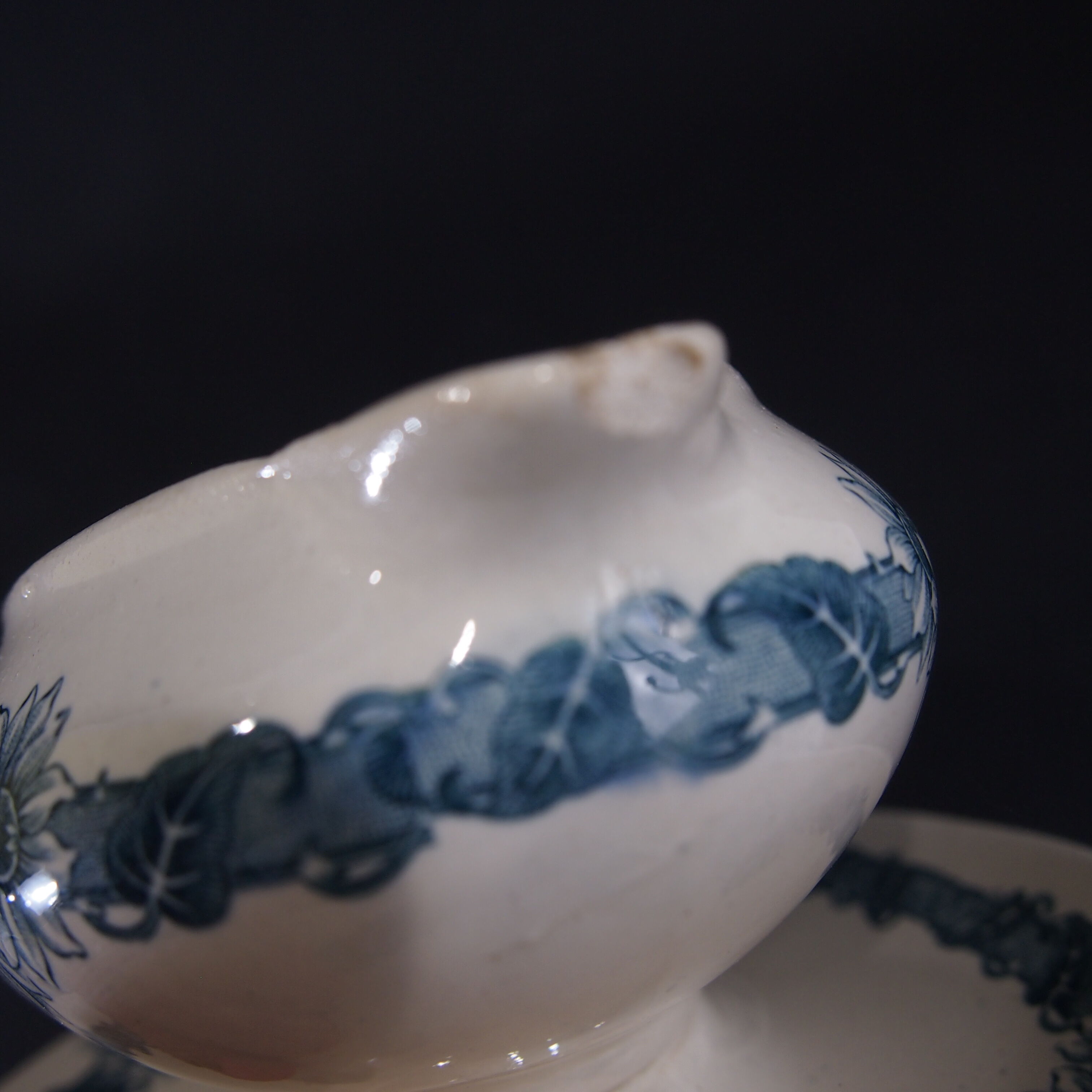 Vintage Longchamp Denise earthenware gravy boat