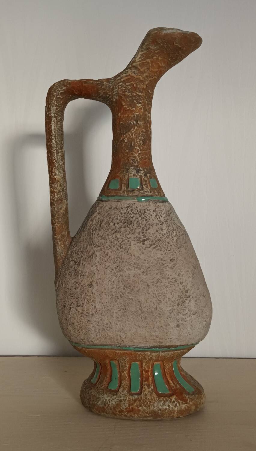 Vintage Egyptian motif jug vase